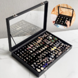 Pin Display Case Medal Storage Badge Box Jewelry Case Chest Collectable Clear A