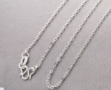 925 Sterling Silver Plated Curb Chain Women Necklace 18 Inches Jewellery Gift UK