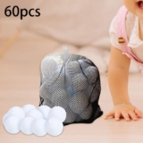 60Pcs Fake Snowballs for Kids 2 inch Soft for Indoor and Outdoor Snow Fight