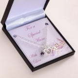 Gift for a Special Mum Necklace with Birthstone. Mothers Day Gift Jewellery
