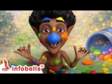 भूत को पसंद आए रंग! – Bhoot Aaya – Learn Colours Song | Hindi Rhymes & Kids Cartoons | Infobells