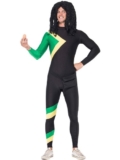 Mens Jamaican Sporting Hero Comedy Fancy Dress Costume