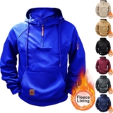 Mens Fleece Pullover Hoodie Sweatshirt Hoody Zip V Neck Plain Hooded Jumper Tops