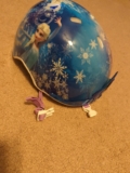 Disney Frozen 3D Tiara Safety Helmet Age 5-8 Head Protection Kids  Skating
