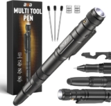 Gifts for Men, Multi Tool Pen with LED, Mens Gifts for Dad, Campass Gadgets for