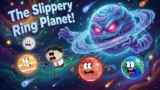 The Slippery Ring Planet! | #aumsum #kids #science