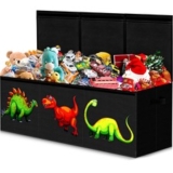 Extra Large Toy Box Chest for Boys, Collapsible Sturdy Storage Bins with Lids