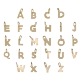 9ct Gold Pendant Charm Alphabet Initial Letter 375 Jewellery A-Z 14mm Gift