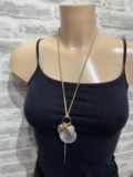 Vintage/modern costume jewellery quirky arty charm pendant necklace JW221