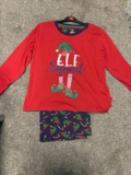 Christmas Pajamas Elf Large