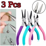 3X Mini Pliers Jewellery Beading Set Repair Kit Craft Making Hand Tools Diy UK