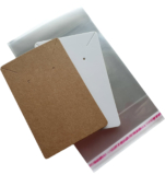 Jewellery Display Cards Necklace Earrings & Bags Brown White  9cm x 6cm