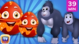 Baby Wild Animals with Surprise Eggs | Animal Sounds for Toddlers | 39 Min | ChuChu TV