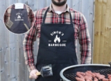 Dad’s Barbeque Apron Personalised Black BBQ Apron Dad Grandad Father’s Day Gift