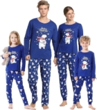 Family Matching Pajama Sets Cute Polar Bear Sleepwear Christmas Clothes Nighty