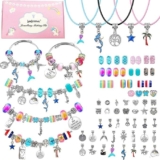 DIY Charm Bracelet Making Kit – 73-Piece Jewelry Craft Set for Girls & Teens