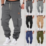 Mens Jogging Baggy Trousers Wide Leg Yoga Retro Gym Casual Track Harem Pants UK