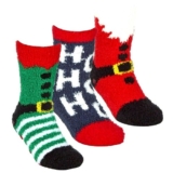 Kids Childrens Christmas Cosy Socks Fluffy 1-3 Pairs Girl Boy Novelty Gift ~ abg