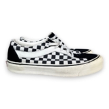 Vans Checkerboard Ni Shoes UK 9.5 Bold Black Low Skater Sneakers Trainers