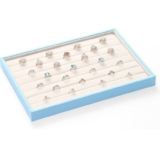 Bocar Ring Display Plate Ring Showcase Organizer Holder CP-royalblue-JZ