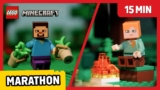 Survival Adventures Begin! ⛏️🌙 | LEGO Minecraft Classic Tales Marathon | LEGO