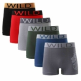 Mens Seamless Boxers Trunks Underwear Design Colour Stretch Brief M L XL 3 PACK