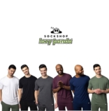 Mens Loungewear T-Shirt, PJ Nightwear Short Sleeve Soft Bamboo 1 Pack Lazy Panda
