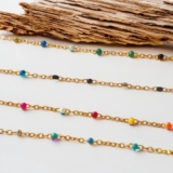 Beaded Layered Necklaces for Women, Multicoloured Necklace, Bohemian Jewellery