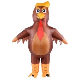 Inflatable Donald Turkey Costume for Adults Funny Blow Up Outfit for Men Than…