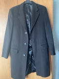 Zara Men’s 3/4 Overcoat Brown Herringbone