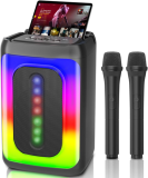 Karaoke Machine 2 Microphones for Adults Kids: Portable Karaoke Machine with Kar