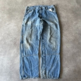 Dickies Double Knee Jeans Mens 36″ Y2K Denim Relaxed Fit Workwear Pants, Blue
