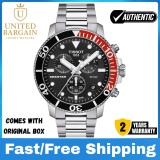 New TISSOT Seastar 1000 T120.417.11.051.01 Two Tone Black Dial Chrono Mens Watch