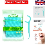 Compact Mint Flavored Dental Floss Picks 100 Pcs – Safe for Kids’ Dental Care