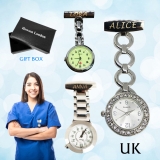 Personalised Nurse Watch Engraved Diamante Fob Carer Birthday Valentines Gift