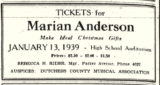 Marian Anderson & Poughkeepsie