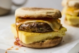 Sausage Egg and Cheese Breakfast Sandwiches | Olive & Mango