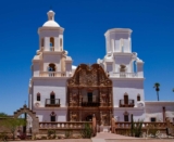 Visiting Mission San Xavier del Bac in Tucson, Arizona