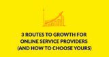 3 Routes to Growth for Online Service Providers (And How to Choose Yours)