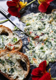 Nasturtium Butter Recipe with Edible Flowers and Fresh Herbs