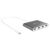 j5create JCA366-N USB-C™ to 4-Port HDMI™ Multi-Monitor Adapter, Silver