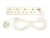 Cables Direct RB-02M04SPD surge protector White 4 AC outlet(s) 2 m