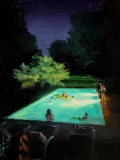 Paul Ferney Paints Glowing Swimming Pools and Quiet Summer Nights That Feel Like Memories You Never Want to Lose