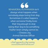The Emotional Side Of Behavior Euthanasia