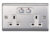 EnerGenie Smart 6 mm Double socket-outlet Silver