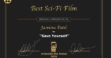 “Save Yourself” Wins “Best Sci-Fi Film” at 1st Film Fest