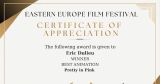 "Pretty in Pink" wins "Best Animation" at the EEFF
