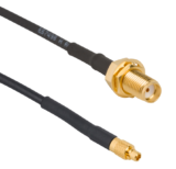 MMCX cable assemblies support RF to 3 GHz