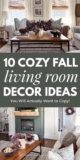 Cozy Fall Living Room Ideas