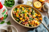 Cucumber Peach Salad – Plant-Based on a Budget